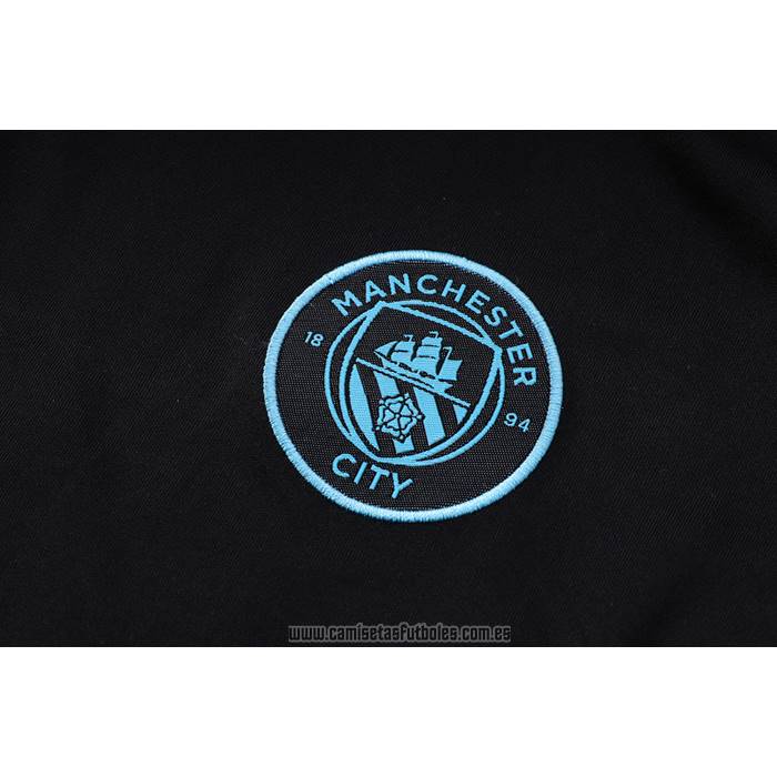 Chandal del Manchester City Manga Corta 2022-2023 Negro - Pantalon Corto